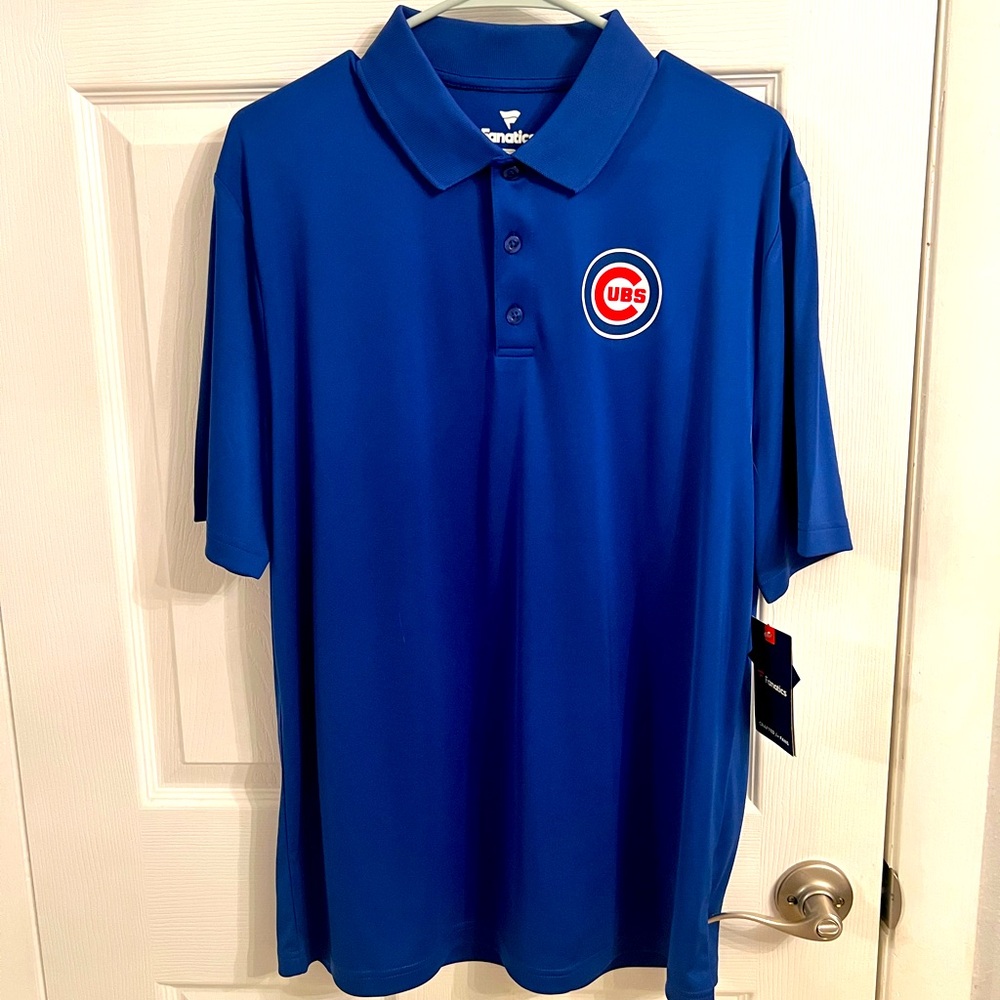 NWT Men’s Chicago Cubs Polo, Fanatics, Size Large